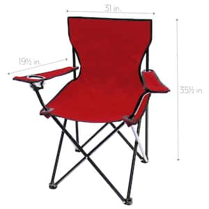 Portable Folding Camping Outdoor Beach Chair (Red)