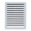 Novik 18 in. x 12 in. Polypropylene White Rectangular Gable Vent ...