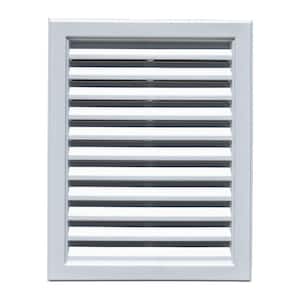 24" WIDE X 36" TALL HINGED ALUMINUM GABLE VENT WITH WHITE ENAMEL FINISH 