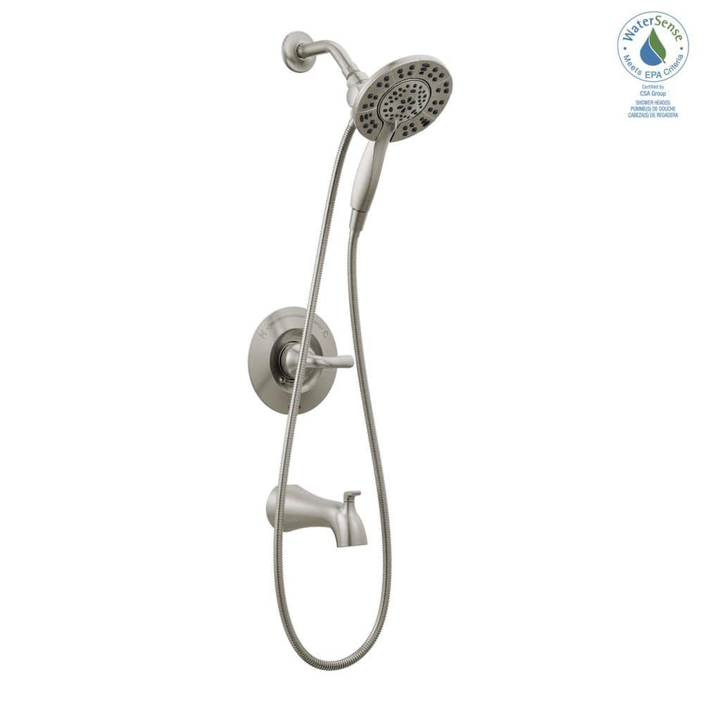 Arvo Nickel Multi-Head Handheld Wall Mounted Shower Faucet Set