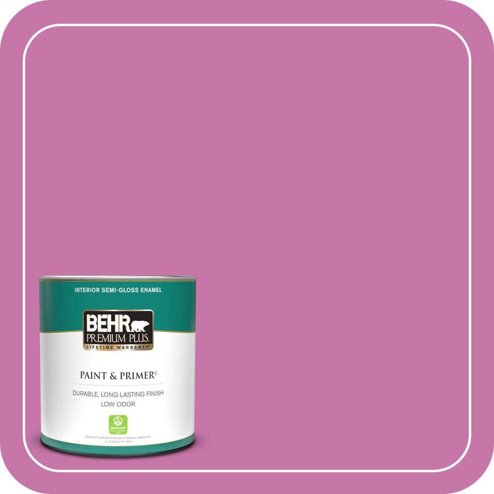 1 qt. #680B-5 Strawberry Freeze Semi-Gloss Enamel Low Odor Interior Paint & Primer price history on PriceWatchPro