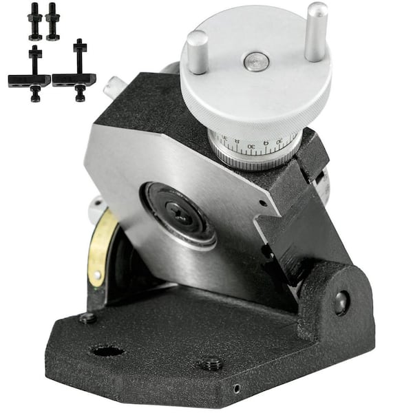 SKYSHALO Rotary Table 4 in. /100 mm Horizontal Vertical Rotary Table 4-Slot Rotary Table for Milling Machine MT-2 Rotary Table