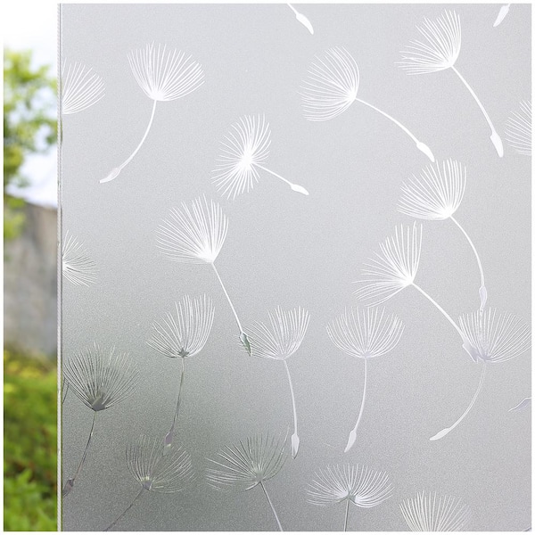 COTTON COLORS 35.4 in. x 78.7 in. Decorative and Privacy 3D Window Film