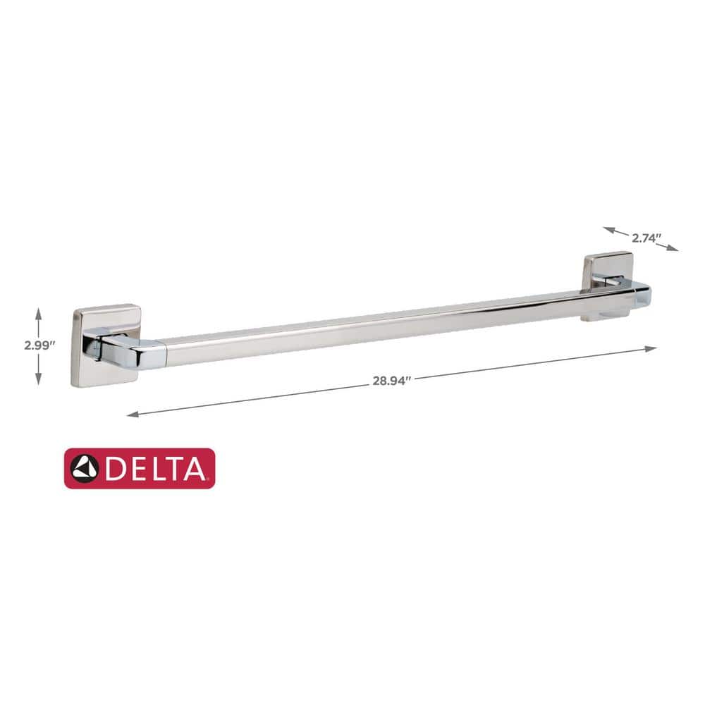 Modern Stainless Steel 24" Wall Mount Grab Bar