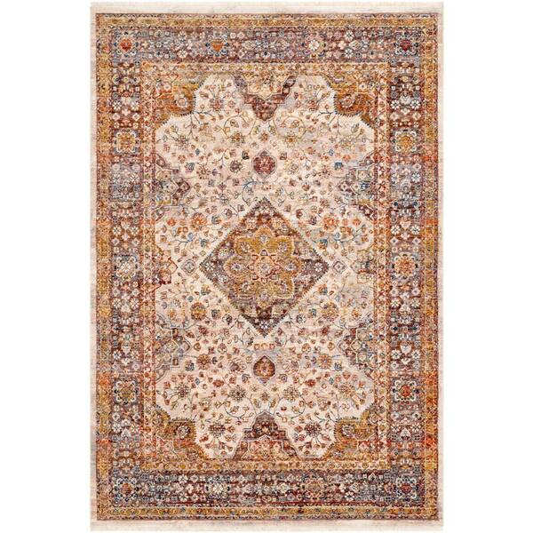 Artistic Weavers Evans Burnt Orange Oriental 5 ft. x 8 ft. Indoor Area Rug