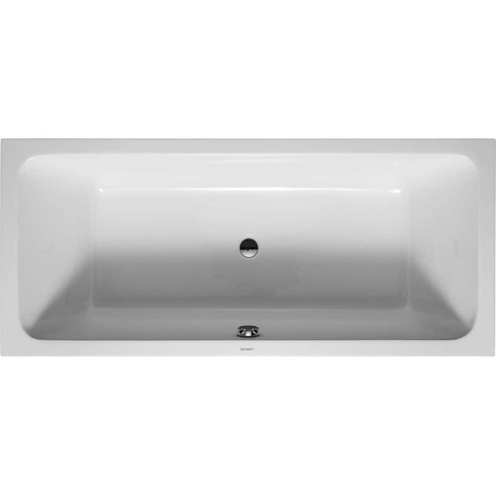 EAN 4053424074467 product image for D-Code 70.88 in. Acrylic Rectangular Drop-in Bathtub in White | upcitemdb.com