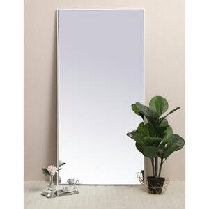 Oversized Rectangle White Modern Mirror (72 in. H x 36 in. W)