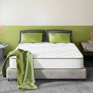 QUEEN Size Medium Firm Comfort Hybrid Memory Foam Tight Top 10 in. Breathable and Cooling Mattress