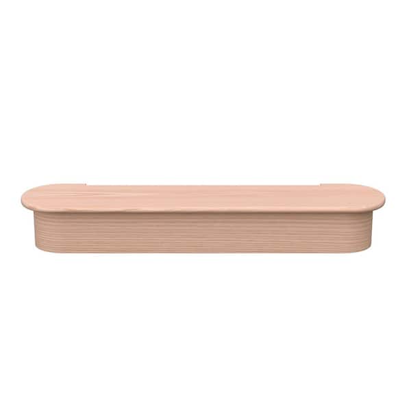EVERMARK Stair Parts 12-1/2 in. x 70-3/8 in. Red Oak Bullnose Starting Tread
