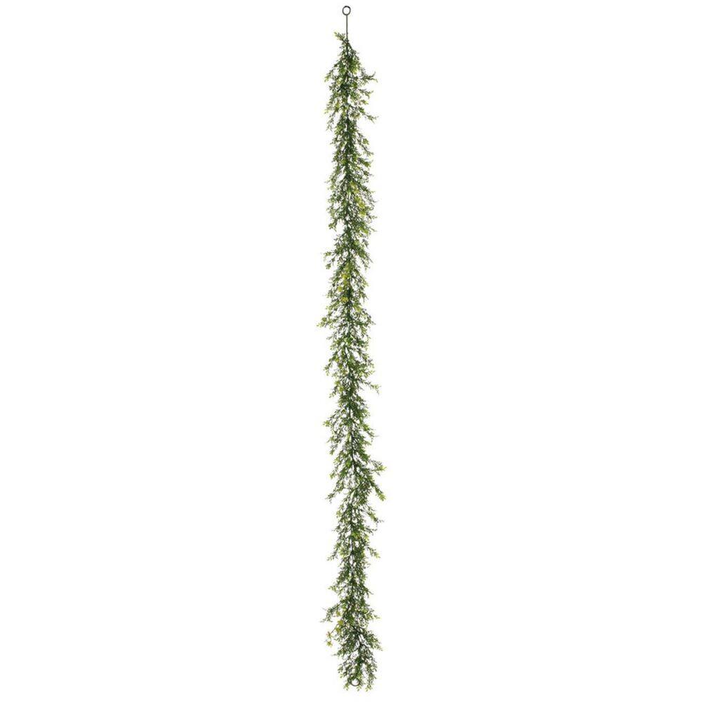 SULLIVANS 72 in. Artificial Tealeaf Berry Garland 19806G The Home Depot
