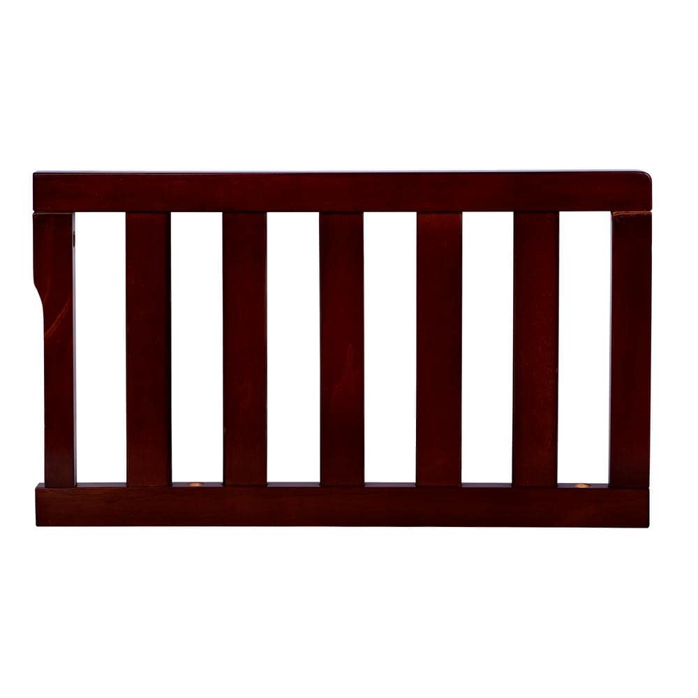 Espresso Solid Wood Convertible Crib Toddler Guard Rail