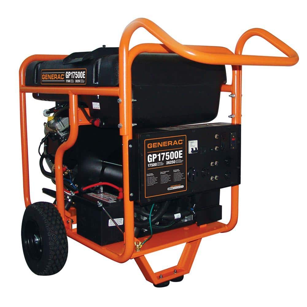 Generac 17,500-Watt Gasoline Powered Electric Start Portable Generator-5735 - The Home Depot | Generac 15000 Portable Generator Wiring Diagram | | The Home Depot