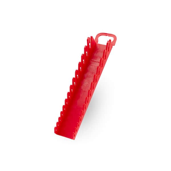 TEKTON 14-Tool Stubby Combination Wrench Holder (Red)