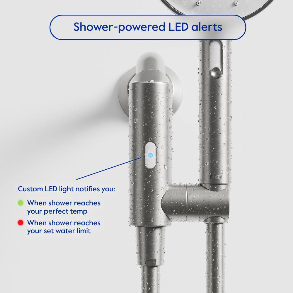Stainless Steel Smart Handheld Showerhead with Bluetooth Speaker
