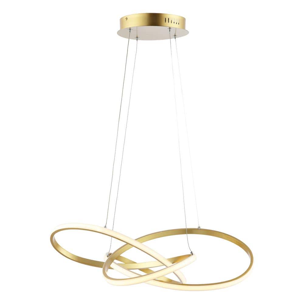 Gold Abstract LED Aluminum Pendant Light