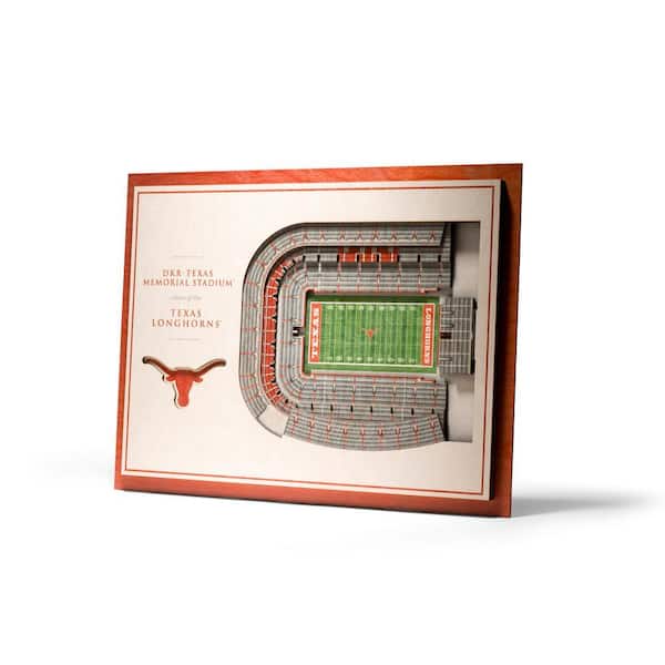 NCAA Texas Longhorns 5-Layer Stadiumviews 3D Wooden Wall Art