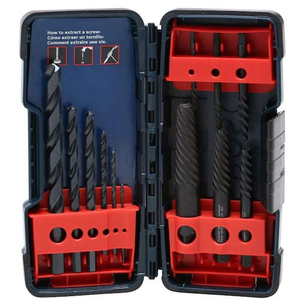 Bosch Screw Extractor and Black Oxide Drill Bit Set (12-Piece)