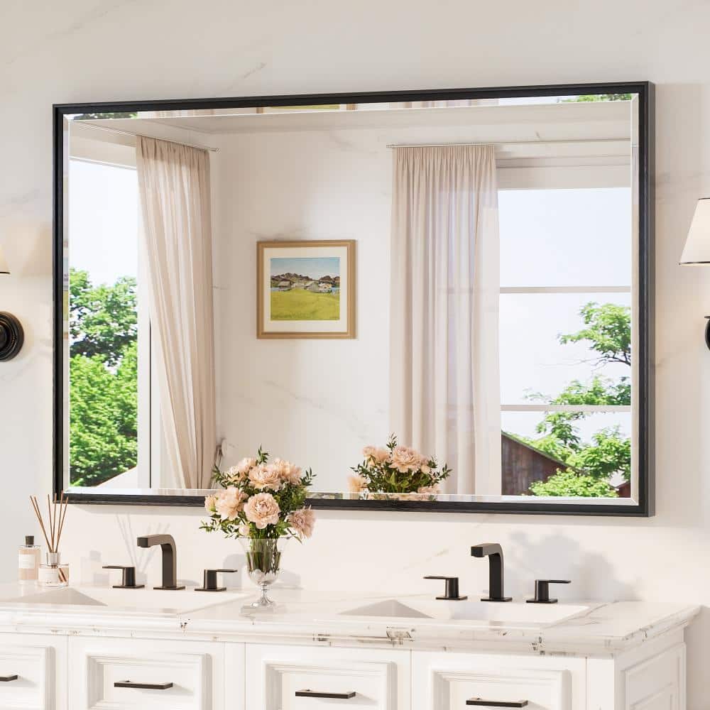 Reviews for TETOTE 55 in. W x 36 in. H Framed Rectangular Black