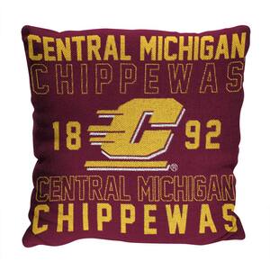 NCAA Central Michigan Stacked Pillow
