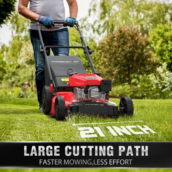 PowerSmart 22-Inch Self-Propelled Lawn Mower - 170cc Gas Powered - Steel Deck - Model V8622S1