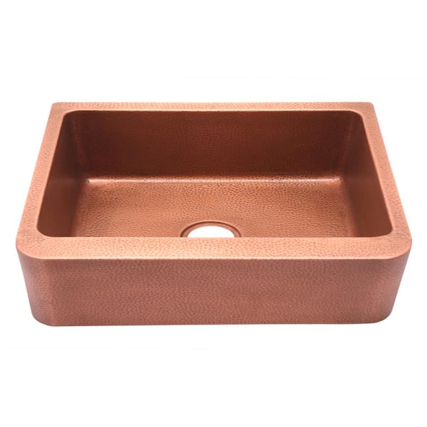 Barclay Products Avena Farmhouse Apron Front Copper 33 in. Single Bowl Kitchen Sink