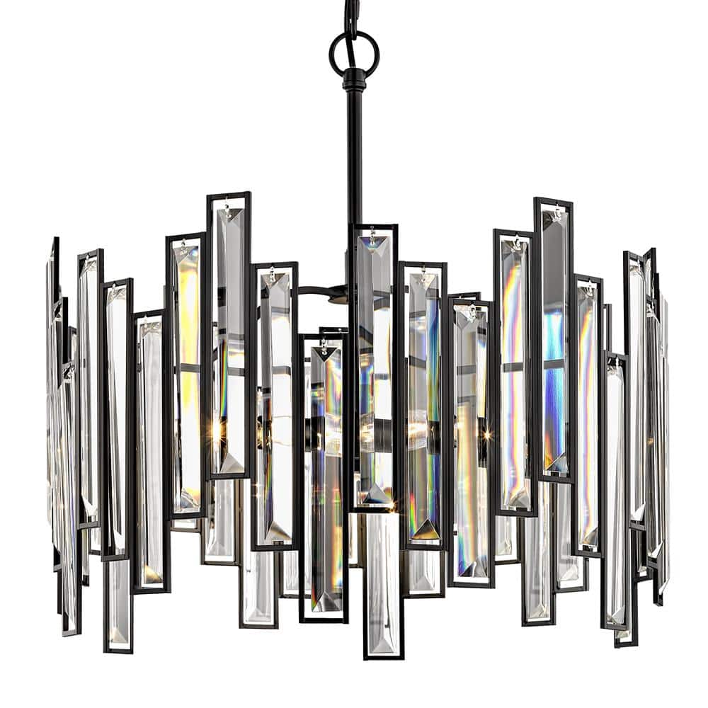 Home Decorators Collection Madison 3-Light Aged Bronze Chandelier with Crystal Prisms HD-1539-I Sansujyuku sansujyuku.com