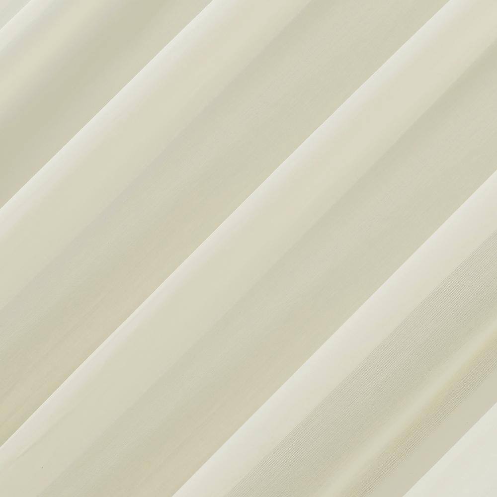 Cream 50" x 63" Cotton Sheer Rod Pocket Curtain Panel