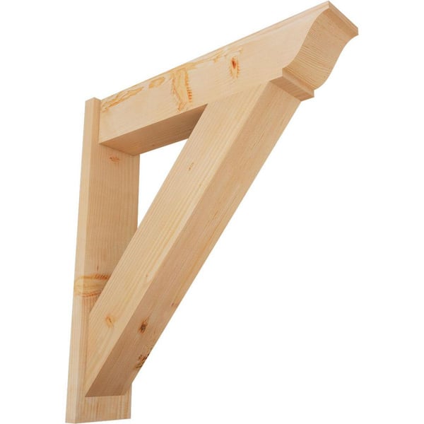 Ekena Millwork 8 in. x 36 in. x 32 in. Douglas Fir Traditional Smooth Outlooker