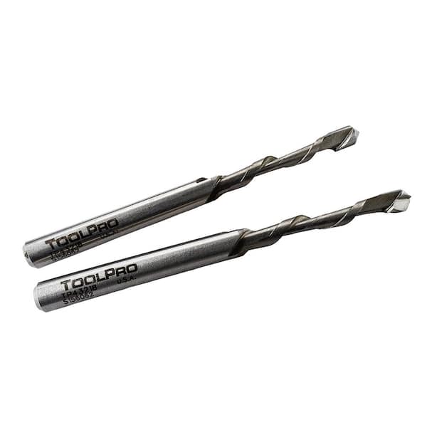 ToolPro 3/16 in. High Speed Steel Piloted Spiral Cutout Bit (2-Pack)