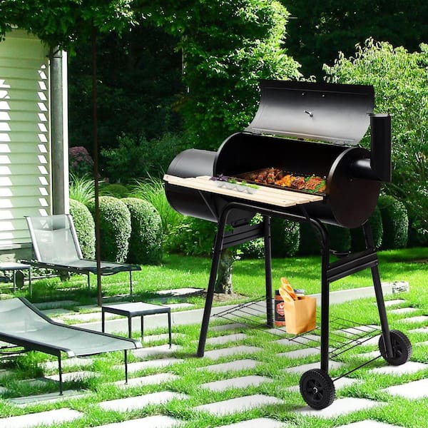 Casainc Metal Outdoor q Grill Barbecue Pit Patio Cooker Wf Op3525 The Home Depot