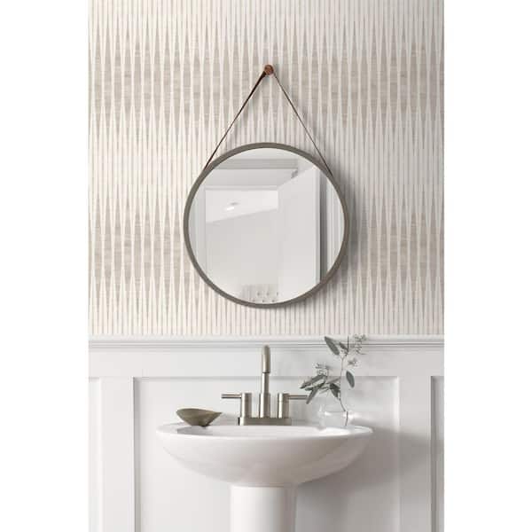 30.75 sq. ft. Stoneware The Charlye Ikat Vinyl Peel and Stick Wallpaper Roll