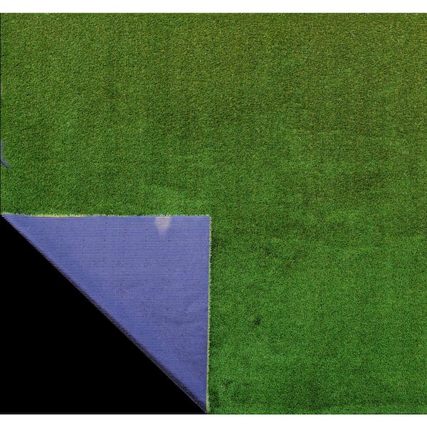 GREENLINE ARTIFICIAL GRASS Jade 15 ft. x 25 ft. Green Artificial Grass Rug