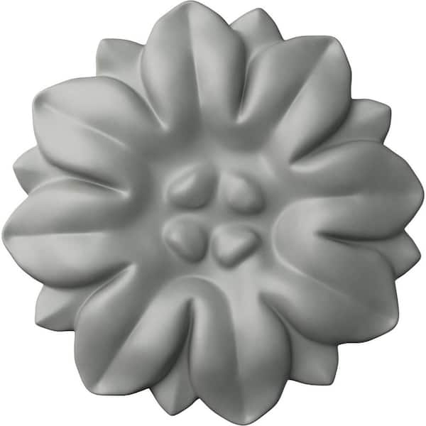 Ekena Millwork 1-1/2 in. x 1-1/2 in. x 3/8 in. Polyurethane Andrea Onlay