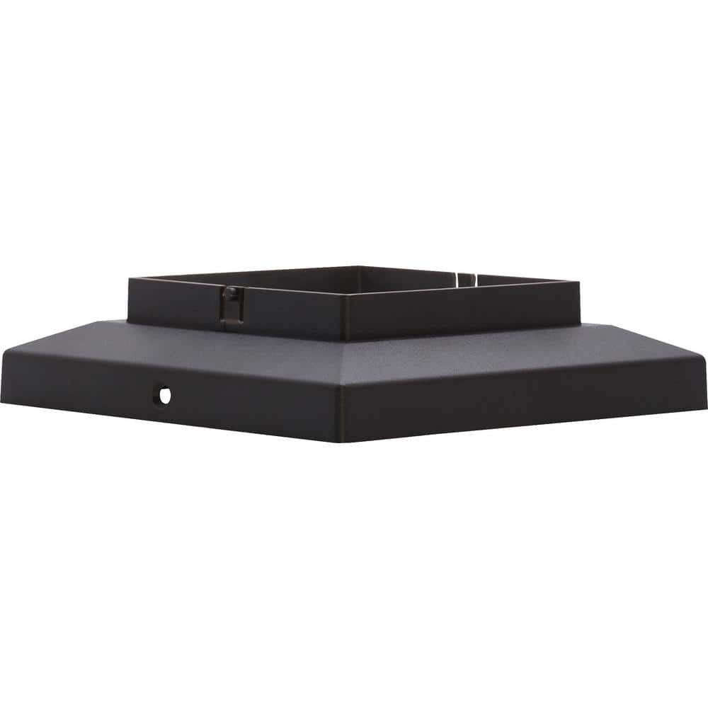 Bronze Solar LED Deck Post Cap Lights, 4x4, 2-Pack