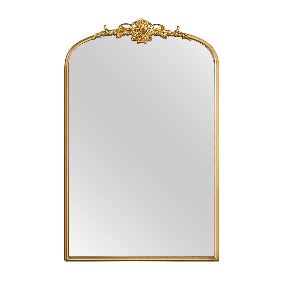 Crane Lake Gold Stainless Steel Rectangular Dresser Mirror