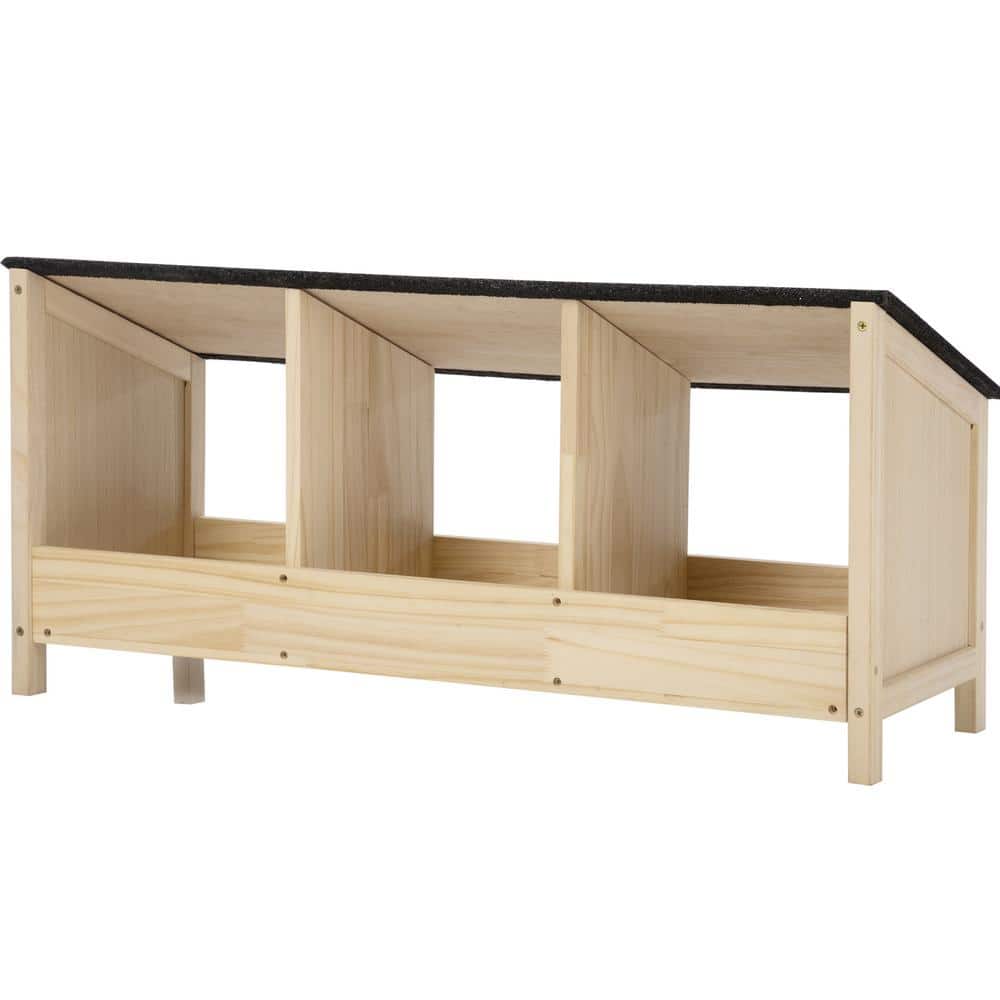 2-Tier Wood Poultry Chicken Nesting Boxes Coop, Gray price history on PriceWatchPro