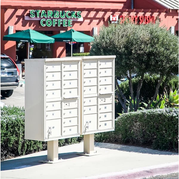 Florence USPS Delivery Pedestal Mounted vital Cluster Box Unit