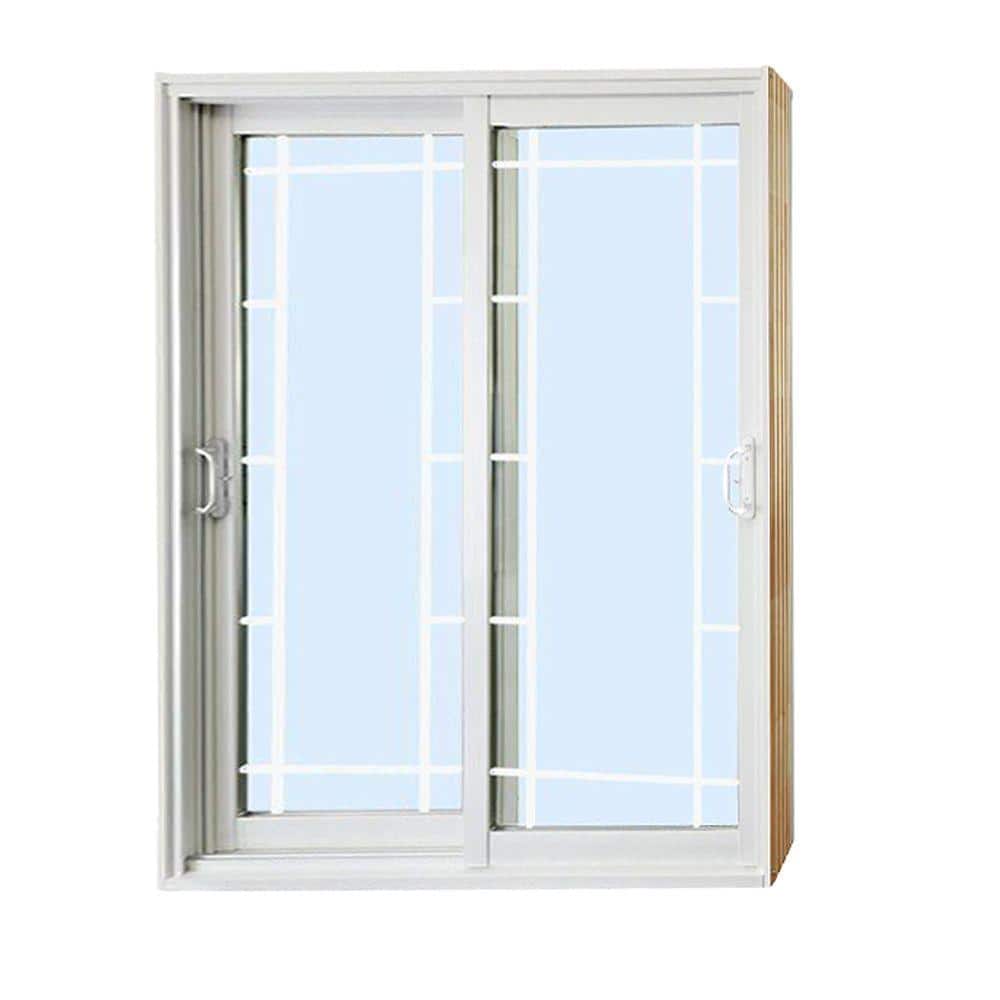 Stanley Doors 72 in. x 80 in. Double Sliding Patio Door with Key Lock