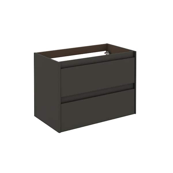 WS Bath Collections Ambra 80 31.1 in. W x 17.6 in. D x 21.8 in. H Bath Vanity Cabinet Only in Anthracite