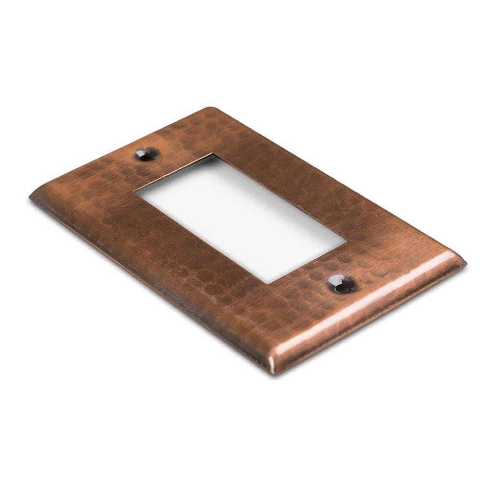 Hand Hammered Copper Single Rocker Wall Plate