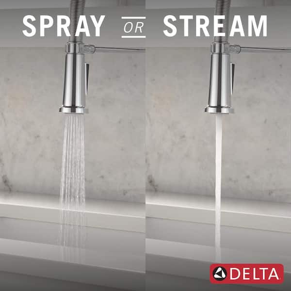Dakota Commercial Kitchen Faucet 22-in Chrome Pull Down Sprayer & Pot Filler Single Hole 1.5 GPM