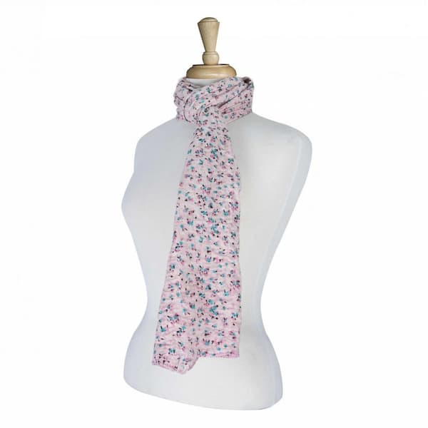 HomeRoots Charlie Purple Floral Cotton Throw Blanket
