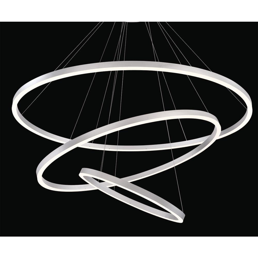 Spunto Chrome LED Pendant with Opal White Shade - Energy Efficient