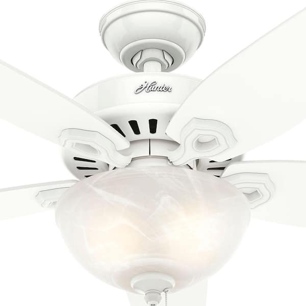 Indoor Snow White Bowl Ceiling Fan