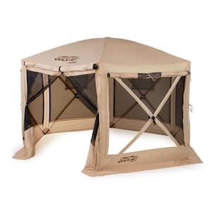 Pavilion 12.5 x 12.5 Foot Portable Outdoor Canopy Shelter, Tan