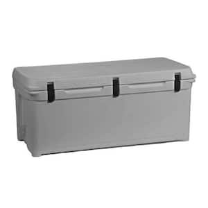 108 qt. 123 High Performance Durable Roto Molded Airtight Ice Cooler, Haze Gray