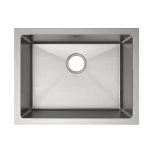 Crosstown 24 in. Undermount Single Bowl 16-Gauge Stainless Steel Kitchen Sink Only