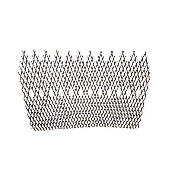 48 in. Brown Willow Picket Pattern Lattice Trellis