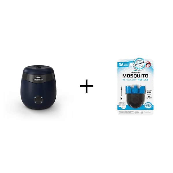 Rechargeable Mosquito Repeller 20 ft. Coverage and 36-Hour Refill Combo