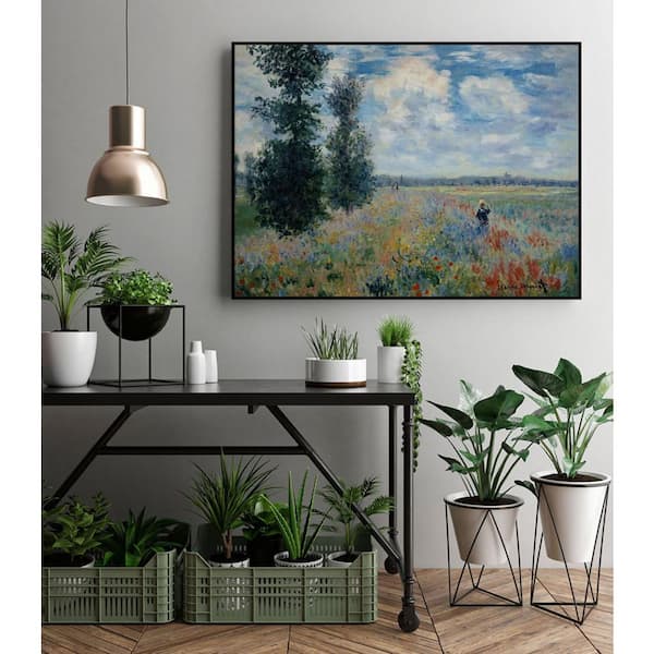 Monet 'Poppyfields' Canvas Wall Art (18 cheapest in x 24 in, Ready to Hang)